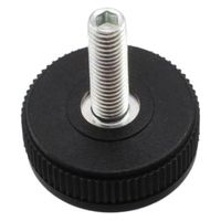 ハイロジック 57393 フリーロールアジャスター・プラス黒 36φ M8 1個（直送品）