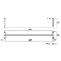 ハイロジック 58663 スタイリッシュ マルチショートバーM ゴールド 1個（直送品）