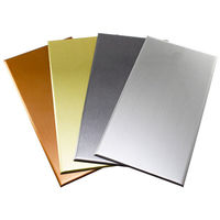 ハイロジック 59034 スチールパネル 20x10cm シャンパンゴールド 1パック(2枚入)（直送品）