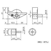 ハイロジック 72512 ムラコシ差込み棚ダボ SMφ3　1セット(左右1組)（直送品）