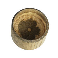 ハイロジック GK-E35B エンドキャップ ブラウン φ35 1個（直送品）