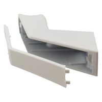 ハイロジック 97421 CREVO 壁付ブラケット ホワイト 1個（直送品）