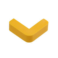 ハイロジック 97804 コーナーガード 35mm用 エンドキャップ 黄 1個（直送品）