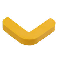 ハイロジック 97806 コーナーガード 65mm用 エンドキャップ 黄 1個（直送品）