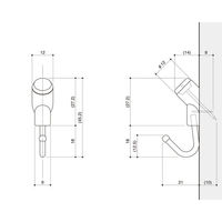 ハイロジック ピンフック プッシュタイプ 00032530 1パック(2個入)