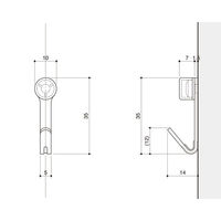 ハイロジック 32523 ピンフック シングル シルバー 1パック(2個入)（直送品）