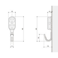 ハイロジック 32525 ピンフック ダブル シルバー 1パック(2個入)（直送品）