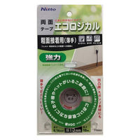 ニトムズ エコロジカル 強力両面テープ 粗面接着用（薄手） 幅15mm×長さ10m TT0003 1巻