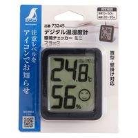 シンワ測定 温湿度計 環境チェッカー ミニ 黒 #73245 1個