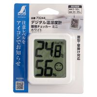 シンワ測定 温湿度計 環境チェッカー ミニ ホワイト #73244 1個