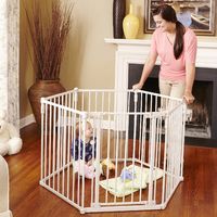 north states Superyard NS4930 セーフティーフェンス ホワイト 1個（直送品）