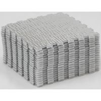 ユーザー ほかほかジョイントマット 防ダニ 1畳 30×30×厚み0.8cm シルバー U-Q492 1セット(18枚入)（直送品）