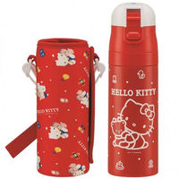 スケーター 水筒 キッズ 470ml 直飲み ステンレス ワンタッチ カバー付き ハローキティ 80’s 273283 1個（直送品）