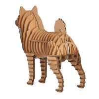 hacomo 柴犬 パズル 犬 紙製 GRIDシリーズ 立体パズル 組立 342560 1個（直送品）