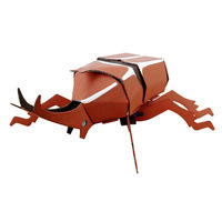 hacomo カブトムシ パズル 紙製 kids 立体パズル 組立 342523 1個（直送品）