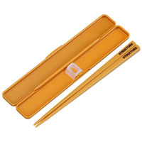 スケーター 箸箱セット 抗菌 19.5cm 箸 箸箱 音の鳴らない STRUCTURE 木目 357754 1個（直送品）