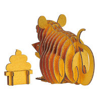 hacomo 工作キット ダンボール製 GRID ねずみ ゴールド 377394 1個（直送品）