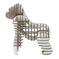 hacomo 工作キット ダンボール製 GRID ゴリラ ホワイト 378008 1個（直送品）