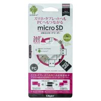 ナカバヤシ ＳＤカードリーダー・ライターホワイト CRW-DMSD64W 2個（直送品）