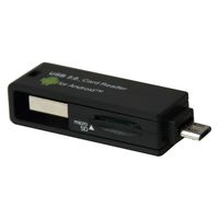 ナカバヤシ SDカードリーダー・ライターブラック CRW-DMSD64BK 1セット(2個)（直送品）