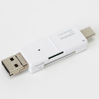 ナカバヤシ ＳＤカードリーダーホワイト CRW-TCMSD72W 1個（直送品）