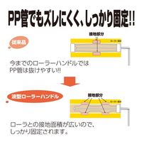 ハンディ・クラウン 波型レギュラーローラーハンドル 225mm 1693100225 1本