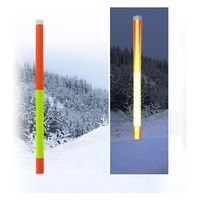 安全機器 PX蛍光反射スノーポール 40-3PXZ型 オレンジ2イエロー1 剣先なし 10本セット 350-077 1セット(10本入)（直送品）