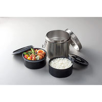 スケーター STLB3DXAG 抗菌真空ステンレスランチボックス820ml ベーシック 1個