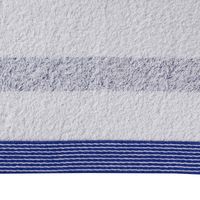 林 フェイスタオル 日本製(今治) やわらか ボーダー ブルー(青) FI207001 1セット(同色2枚入)
