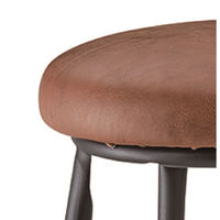 【軒先渡し】桜屋工業 HOMEDAY カウンタースツール ブラック×ブラウン CC-242F-B 1台（直送品）