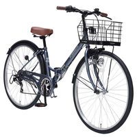 池商 折畳シティ26・6SP・肉厚チューブ MC507VALORE アッシュブルー MC507-AB 1台（直送品）