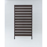 YAMAZEN 人工木製ボーダーフェンス 幅90cm、高さ180cmタイプ ブラウン色 YWBF-9018(BR) 1台（直送品）