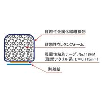 アズワン 導電性ガスケット シールドタイト 1×10mm 4-1321-12 1本（直送品）
