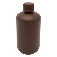アズワン 細口丸型遮光瓶SCC(茶)1000mL 1個×5袋入 2-5076-04-77 1パック(5個)（直送品）