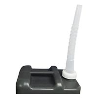 アズワン ポリ角容器グレー(ノズル付) 4-4176-01 1個（直送品）