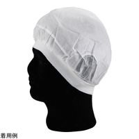 東京メディカル でんでん帽(バンド付きフィットタイプ)ホワイト S 100枚入 4-4886-01 1箱(100枚)（直送品）