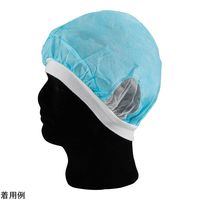 東京メディカル でんでん帽(バンド付きフィットタイプ)ブルー M 100枚入 4-4888-02 1箱(100枚)（直送品）