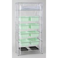 アズワン 器具乾燥ラックセット(バスケット引出し式) 4-5073-01 1セット（直送品）