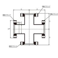 アズワン ICFフランジ クロス 4-5081-03 1個（直送品）