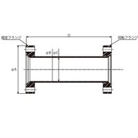 アズワン ICFフランジ ニップル 4-5084-02 1個（直送品）