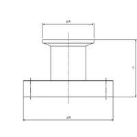 アズワン NW ICF変換ニップル NW25/ICF70 4-5085-04 1個（直送品）