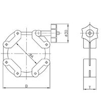 アズワン NW チェーン式クランプ NW63 4-5088-01 1個（直送品）