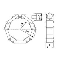 アズワン NW チェーン式クランプ NW100 4-5088-03 1個（直送品）