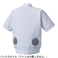 アタックベース 白衣型空調風神服 半袖ブルゾン 4L 4-5397-06 1枚（直送品）
