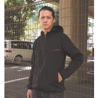 日新被服 防寒フードパーカー X1660-33-4L ブラック 1着（直送品）