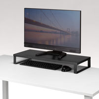 サンワサプライ 木製机上ラック(W600・ブラック) MR-LC312BK 1個（直送品）