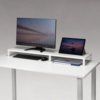 サンワサプライ 木製机上ラック(W1000・ホワイト) MR-LC314W 1個（直送品）