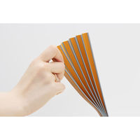 日本ロックサービス ドア用すきま伸縮カバー ゆびSTOP ブラウン ie-052【440mm】 0525-00717 1セット(2本入)（直送品）