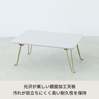 永井興産 ニーナ 幅45 折りたたみテーブル グレー NK-745GY-10 1セット(10台入)（直送品）