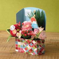 ヘッズ イージーフラワー和風ペーパートレイ-M/七宝(10枚) ESF-WASM 1セット(5パック×10枚)（直送品）